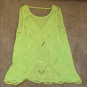 Bright neon tank top